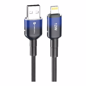 FORCELL F-ENERGY C353 USB-A - Lightning -kaapeli 2,4A 12W Gradient 1 m musta