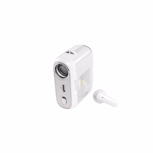 WEKOME S28 Pop Digital Series TWS-nappikuulokkeet Bluetooth 5.3 -yhteydellä, latauskotelossa projektori ja mukana 5 projektorikalvoa, valkoiset