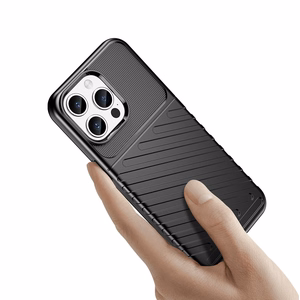 Panssaroitu iPhone 15 Pro Max Thunder Suojakuori - musta