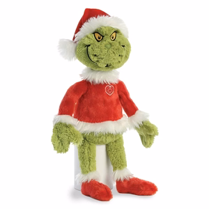 Grinch ympäristöystävällinen pehmolelu joulupukin asussa, 43 cm