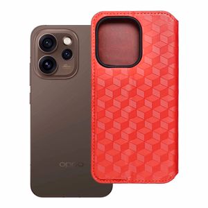 Flip case for Oppo Reno 15 Pro 5G Cubic Book red