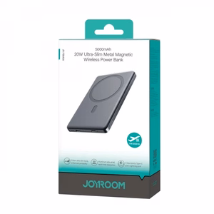 Powerbank Joyroom JR-PBM08 5000mAh 20W ultraohut induktiivisella latauksella - harmaa