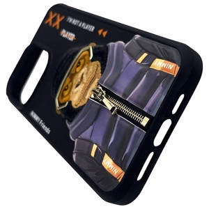 NIMMY Suojakuori COOL&CUTE 2.0 Monkey iPhone 15 Pro Max:lle - musta
