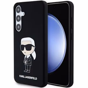 Karl Lagerfeld Silikoninen Ikonik Suojakuori Samsung Galaxy S24:lle - musta