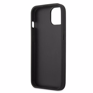 Karl Lagerfeld Nahka Ikonik Karl's Head Metal Case iPhone 13 mini - vaaleanpunainen