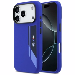 BMW M Silicon Vertical Logo MagSafe Suojakuori iPhone 17 Pro - laivastonsininen