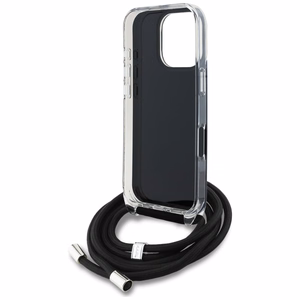 Karl Lagerfeld IML Crossbody Karl&Choupette Head Case for iPhone 16 Pro - Black