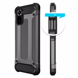Hybrid Armor kestävä suojakuori Xiaomi Redmi Note 11T 5G / Redmi Note 11S 5G / Poco M4 Pro 5G sininen