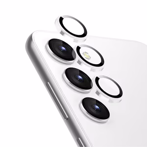 Crong Lens Ring karkaistu kameran linssisuoja Samsung Galaxy S24 -laitteelle, läpinäkyvä