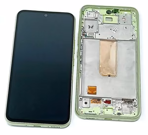 LCD-näyttö Samsung A546 A54 5G 2023 kosketusnäytöllä ja kehyksellä Lime alkuperäinen (koottu service pack)