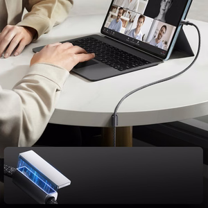 Joyroom S-A50 Unlimited Series 30W USB-C - Lightning -kaapeli magneettisella kaapelinorganisaattorilla 1,2 m - harmaa