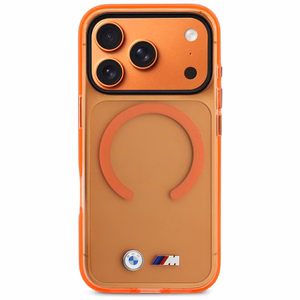 BMW M IML Metal Logos MagSafe Suojakuori iPhone 17 Pro Max - Pro Oranssi