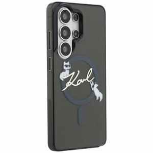 Karl Lagerfeld suojakuori IML KC Script MagSafe Samsung Galaxy S26 Ultra:lle musta