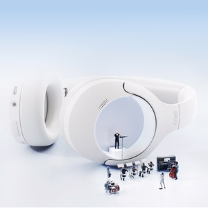 QCY H3 Lite over-ear-kuulokkeet ANC ja Bluetooth 5.3 (valkoinen)