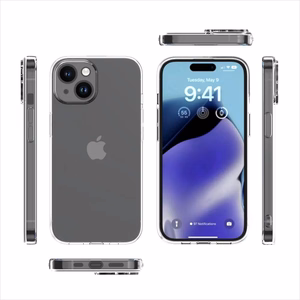 Kirkas Suojakuori iPhone 15 Plus:lle - läpinäkyvä