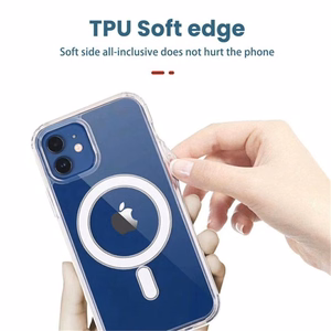 TEL PROTECT MagSilicone Suojakuori iPhone 14 Pro:lle läpinäkyvä