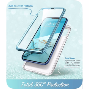 Supcase Cosmo Suojakuori iPhone 14 Pluslle - sininen