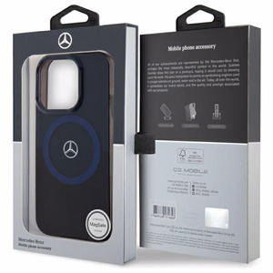Mercedes MB Double Layer BiColor MagSafe Suojakuori iPhone 16 Pro Max:lle - sininen