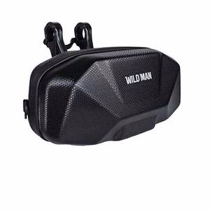 WILDMAN matkalaukku polkupyörän rungolle vetoketjulla, 1L, XS5, musta