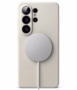 Ringke Silikoninen MagSafe Suojakuori Samsung Galaxy S26 Ultra:lle beige