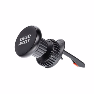 Magneettinen auton puhelinteline Blue Star Smart Lock Round ilmakanava musta