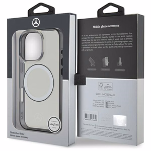 Mercedes Printed Logo MagSafe Suojakuori iPhone 16 Pro:lle - kirkas
