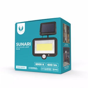 Forever Light Solar LED-lamppu SUNARI FLS-06 COB PIR 8W 600lm 6000K 1800mAh Li-Ion