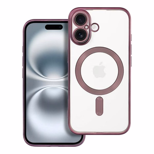 Suojakuori iPhone 16:lle Electro Mag Cover yhteensopiva MagSafe-version kanssa violetti