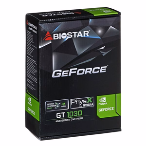 Biostar GeForce GT1030 NVIDIA GeForce GT 1030 4 GB GDDR4 Näytönohjain