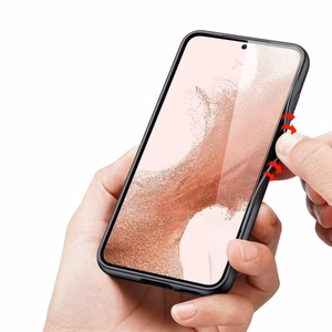 Dux Ducis Fino Suojakuori Samsung Galaxy S23+:lle silikonisella kehyksellä sininen