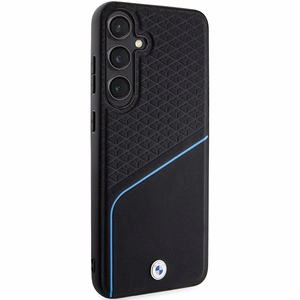 BMW BMHMS24M23RDCLK S24+ S926 musta/musta kovakuori Signature Leather Textured & Line MagSafe