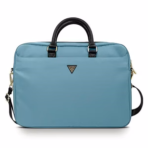 Guess Nylon Triangle Logo laukku 16 tuuman kannettavalle tietokoneelle - sininen