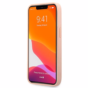 Guess GUHCP13XPSASBPI iPhone 13 Pro Max 6.7" vaaleanpunainen/vaaleanpunainen kovakotelo Saffiano Stripe