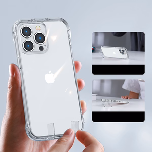 Joyroom Defender-sarjan kotelo kansi iPhone 14 panssaroitu koukku kansi jalusta kirkas (JR-14H1)