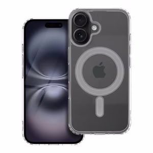 Suojakuori iPhone 16:lle Clear Mag Cover (STR) yhteensopiva MagSafen kanssa läpinäkyvä