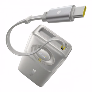 Powerbank Baseus OS Free2Pull 10000mAh 30W +kaapeli (harmaa)
