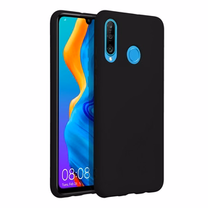 Silikoninen Suojakuori Huawei P30 Lite:lle musta