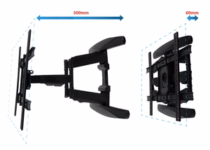 Esperanza ERW021 CRONOS 2.16 m (85") TV mount Black