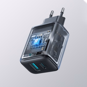 Joyroom JR-TCF13 verkkolaturi USB-C / USB-A 25W SFC / PPS / PD - musta