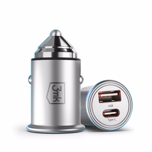 3mk Hyper -autolaturi, 45 W, PD/QC/PPS, USB 1A1C, hopea