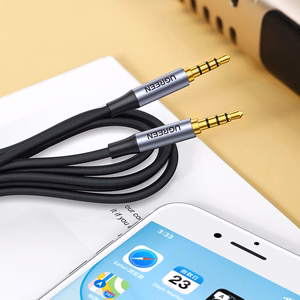 Ugreen AV183 20785 -kaapeli 3,5mm minijack / 3,5mm minijack 3m - harmaa