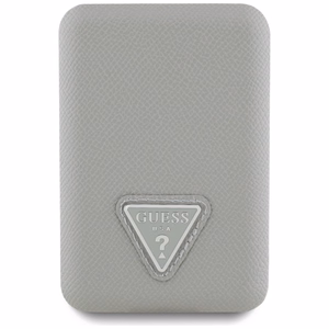 Guess Grained Triangle Varavirtalähde MagSafe 5000mAh 15W USB-C - beige