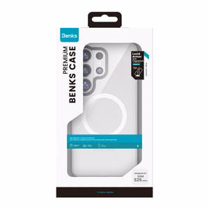 Benks Magnetic Lucid Armor Suojakuori (A050) Samsung Galaxy S26 Ultra:lle valkoinen