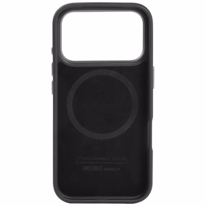 Audi A6 Synteettinen Nahkainen MagSafe Suojakuori iPhone 17 Pro:lle - Musta