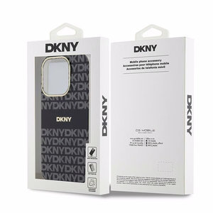 DKNY IML Mono Stripe MagSafe Suojakuori iPhone 15 Pro Max:lle - Musta