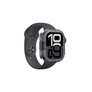 AmazingThing Titan Pro Metallisuojakuori Apple Watch 11 46mm Alumiini - Musta