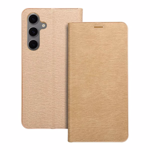 Läppäsuojakuori Samsung S24 FE:lle Luna Book Gold kultainen