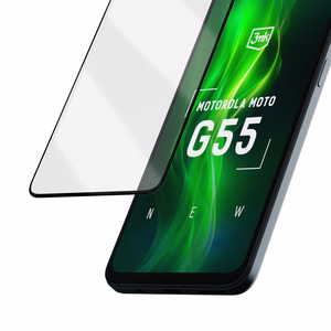Karkaistu lasi 3mk HardGlass Max Lite musta Motorola Moto G55 5G:lle