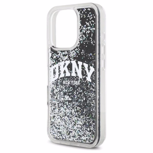 DKNY DKHCP16XLBNAEK iPhone 16 Pro Max 6.9 musta/musta Kovakuori Liquid Glitter Arch Logo