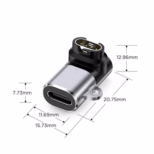 Tech-Protect Ultraboost USB-C Angle Adapter for Garmin Watch - Gray